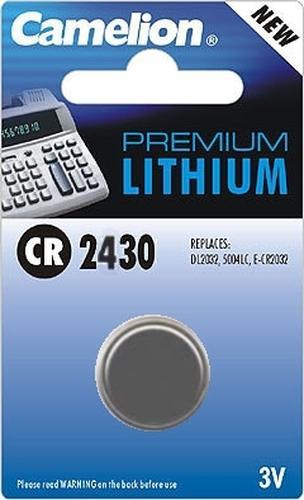 Produktbild Camelion Lithiumzelle 3 Volt CR2430 1er Blister (1 Stk., CR2430, 270 mAh)