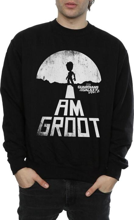 Actual product image Mens Guardians Of The Galaxy I Am Groot White Sweatshirt (XL)