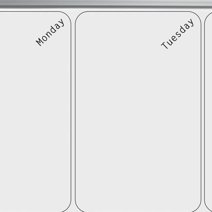 Actual product image Nobo Combination Board Weekly Organiser (58.5 x 19 cm)
