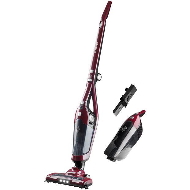 Concept VP4136 Stabstaubsauger/Elektrischer Besen Beutellos, Staubsauger, Schwarz, Rot
