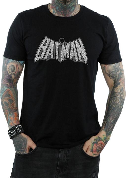 Image du produit - T-shirt BATMAN RETRO CRACKLE LOGO - Homme (XXL)