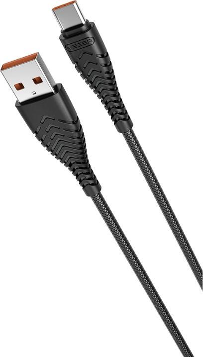 Produktbild Veger Cable cable USB A to Type C 2,4A V104 1,2 m black (1.20 m, USB 2.0)