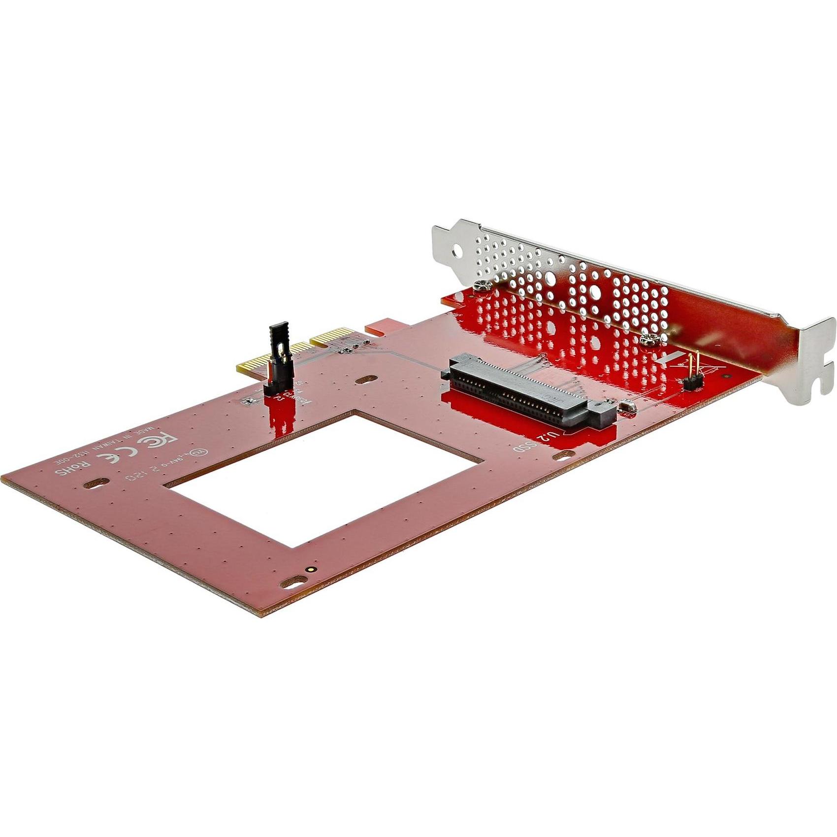 StarTech ADATTATORE PCIE F. 2.5IN U.2 SSD, Accessori per dischi rigidi