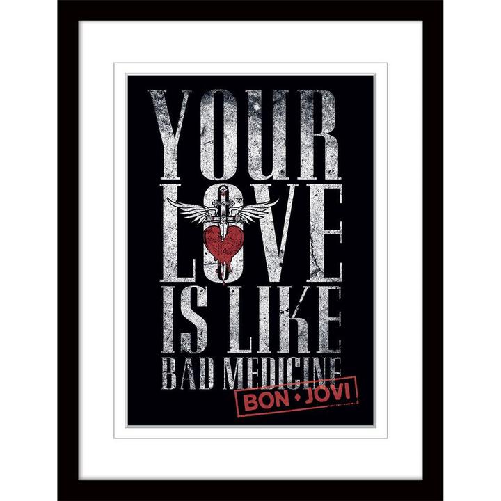 Produktbild Bon Jovi Aufgezogener Druck Bad Medicine Digital (40 x 30 cm)