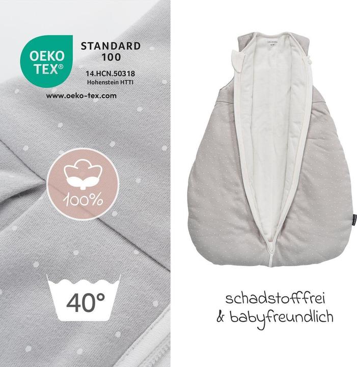 Produktbild La Loona LaLoona Schlafsäcke Schlafsack wattiert - Dots - Light Taupe (3-Jahreszeiten, Frühling, Herbst, Winter)
