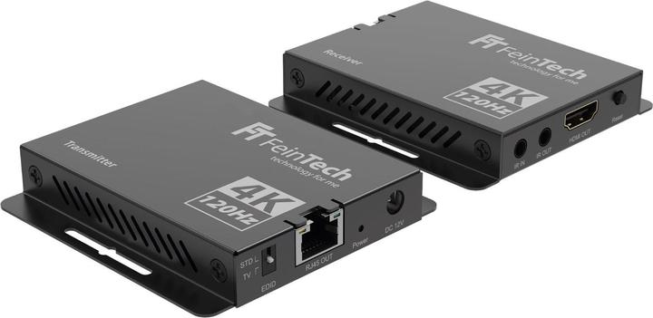 FeinTech HX240 HDMI 2.1 Extender 4K 120Hz via LAN-Kabel 30 m (Extender, CAT verlenger)