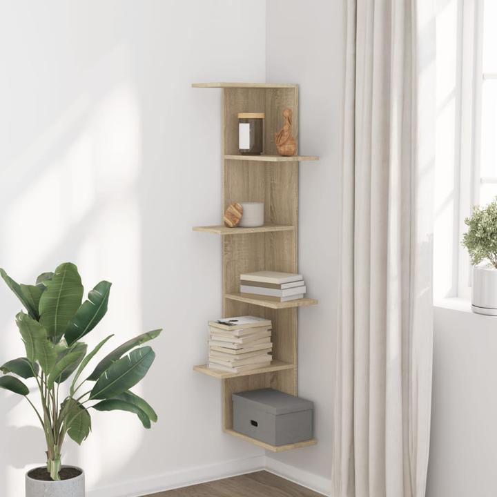 Immagine prodotto VidaXL Scaffale a muro ad angolo (36,5 x 36,5 x 140 cm)