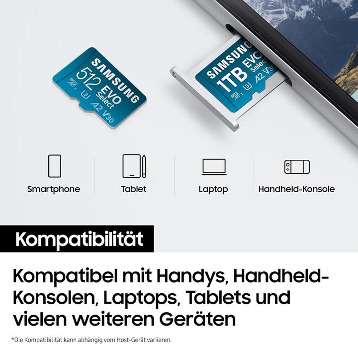 Immagine prodotto Samsung EVO Plus (1000 GB, microSDXC, U3, UHS-I)