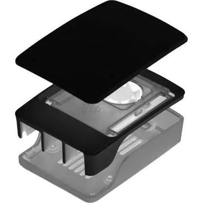 Raspberry Pi Official 5 case with fan, Entwicklungsboard Zubehör, Schwarz