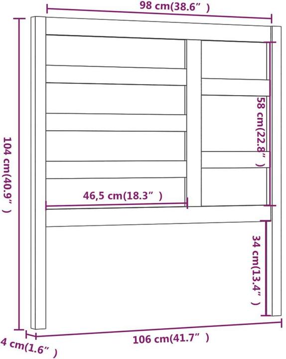 Actual product image VidaXL Edan (106 x 4 x 104 cm)