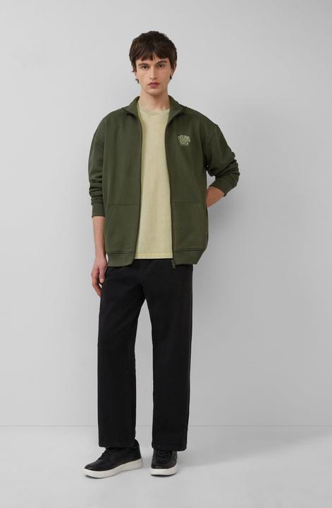 Produktbild s.Oliver Sweatshirt Jacke Sweatshirt-Jacke mit Stehkragen und Frontprint (M)