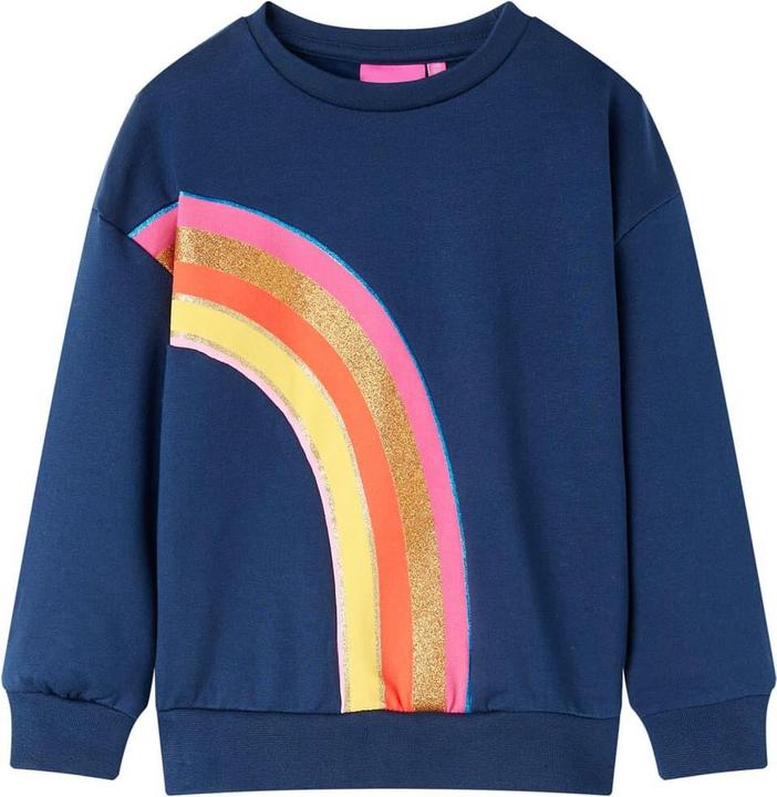 Immagine prodotto vidaXL Felpa da bambino blu navy 128,Materiale: 95 % cotone. 5 (128)