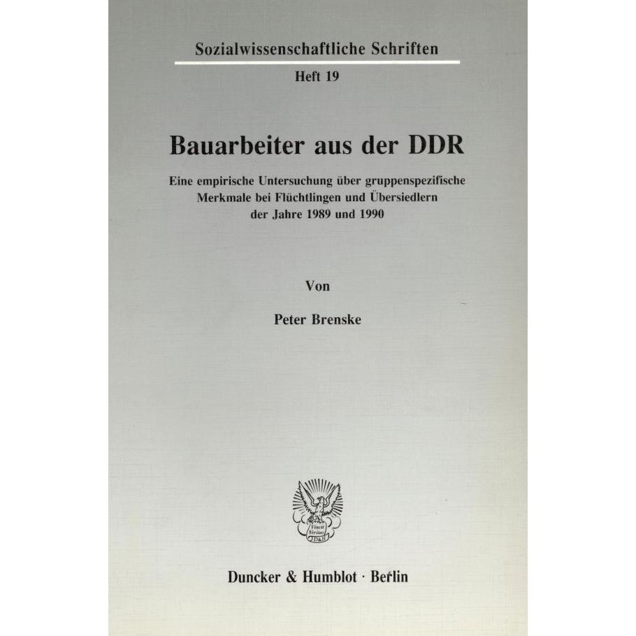 Bauarbeiter aus der DDR., Fachbücher