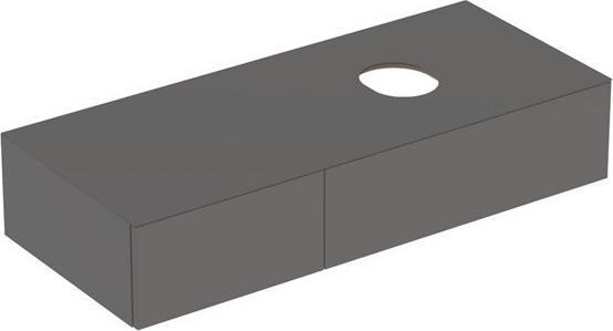 Produktbild Geberit VariForm Unterschrank für Aufsatzwaschtisch, zwei Schubladen, Ablagefläche, Geruchsverschl (120 x 51 x 23.5 cm)