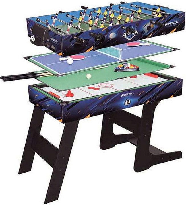 Produktbild BigBuy Fun Multispiel-Tisch Biegsam 4 in 1 115,5 x 63 x 16,8 cm Holz MDF