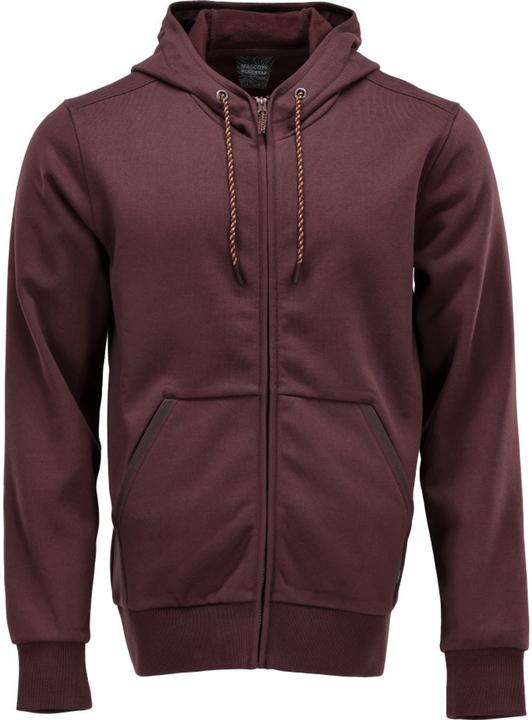Mascot Kapuzensweatshirt mit RV bordeaux, Gr.L (L)