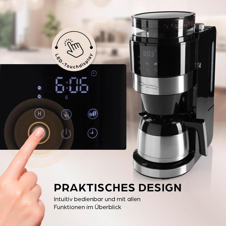 Produktbild Barista Kaffee & Technik Kaffeevollautomat mit integrierter Mühle, Timerfunktion und Touchdisplay