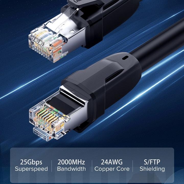 Actual product image Ugreen Cat 8 CLASSⅠS/FTP Ethernet cable RJ45 5m (S/FTP, 5 m)