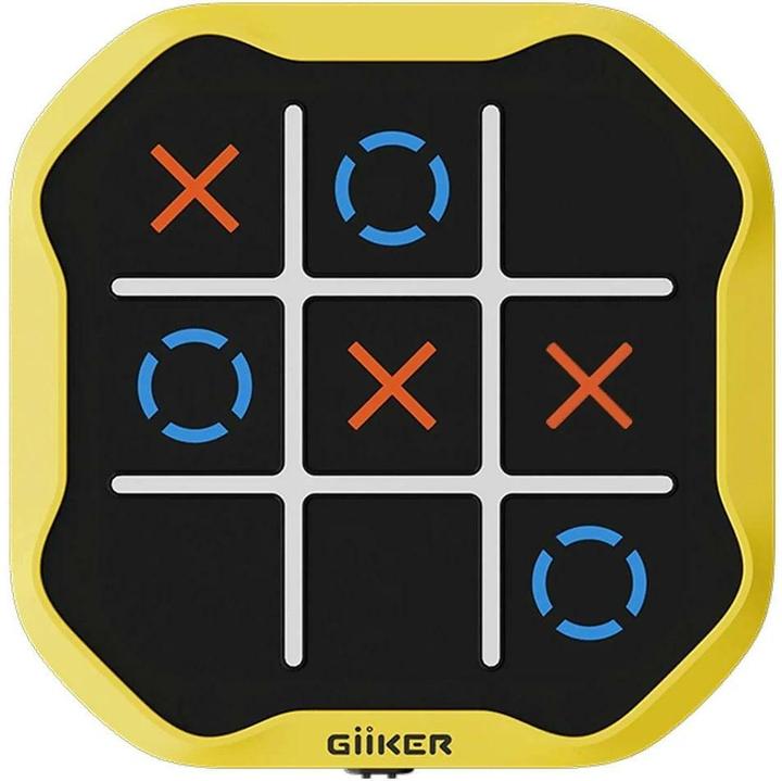 Actual product image Giiker Tic-Tac-Toe Bolt-Spiel, Gelb (English, French, German, Italian, 1 - 2 Players)
