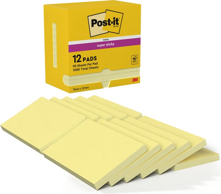 Immagine prodotto Post-it Super appiccicoso (76 x 127 mm)