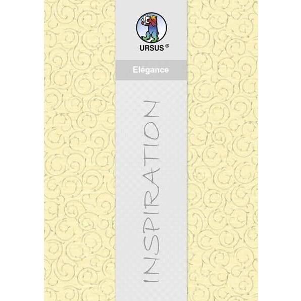 Ursus, Bastelpapier, Prägekarton Elegance 220g/qm 23x32cm VE=5 Blatt Barock chamois (220 g/m², 5 x)