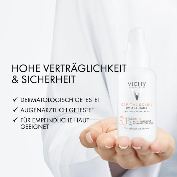 Actual product image Vichy Capital Soleil Fluid UV-AGE (Sun cream face, SPF 50+, 40 ml, 65 g)