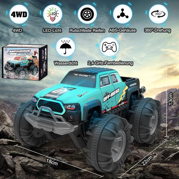 Actual product image Sivqike Amphibisches RC Auto mit Gestensteuerung & LED (RTR Ready-to-Run)