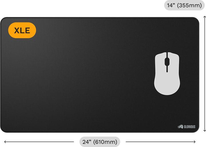 Produktbild Glorious Mouse Pad 2 XL Extended - Stitched - Black (XL)