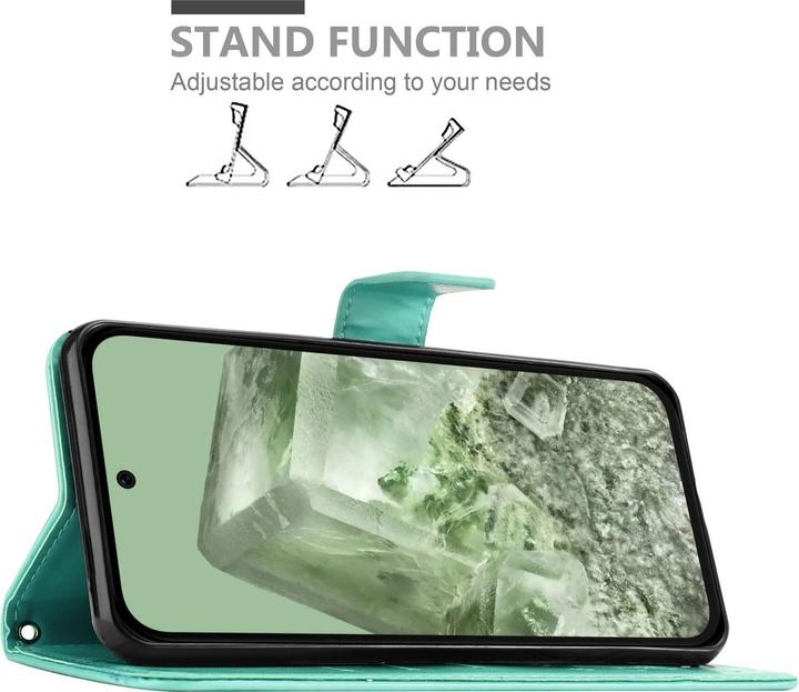 Actual product image Cadorabo Case for Google Pixel 8A Flower Book (Google Pixel 8a)