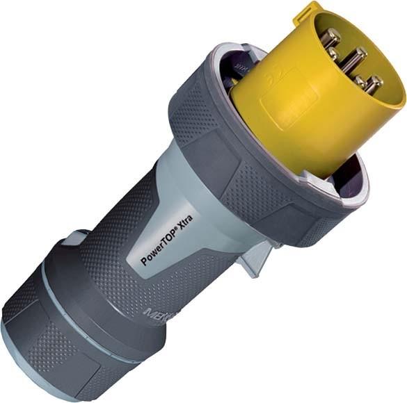 Actual product image Mennekes MEN 13210 PowerTOP Xtra 63A 5P 4H 110V IP67 CEE plug network