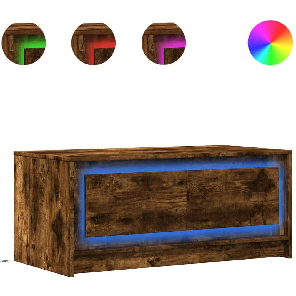 Thumbnail - VidaXL, Couchtisch + Beistelltisch, Leonelle (100 x 50 x 43.5 cm)