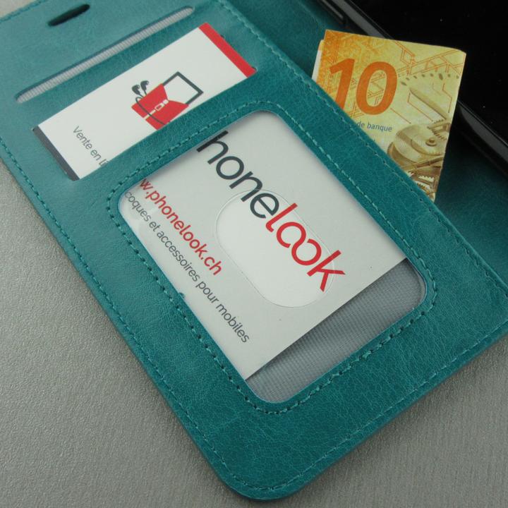 Produktbild PhoneLook Hülle Premium Flip Türkis (Apple iPhone 13 Pro)