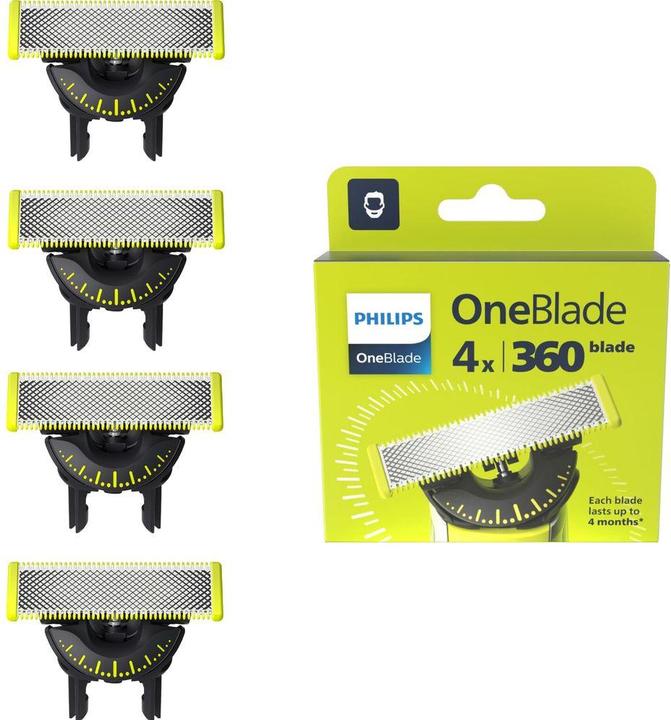 Actual product image Philips OneBlade Klinge 360 (4 x)