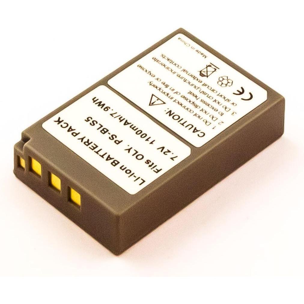 Thumbnail - AGI Akku kompatibel mit Olympus BLS-50 - Akku - 900 mAh (Akku), Kamera Stromversorgung, Schwarz