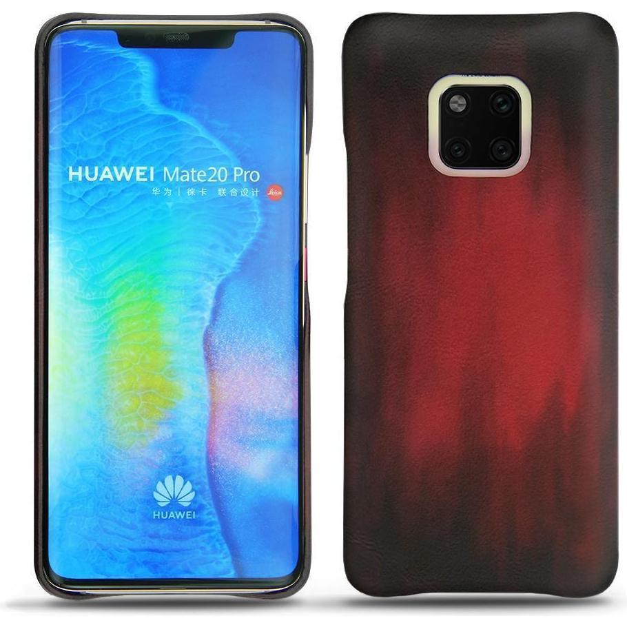 Noreve Lederschutzhülle (Huawei Mate 20 Pro), Smartphone Hülle, Rot