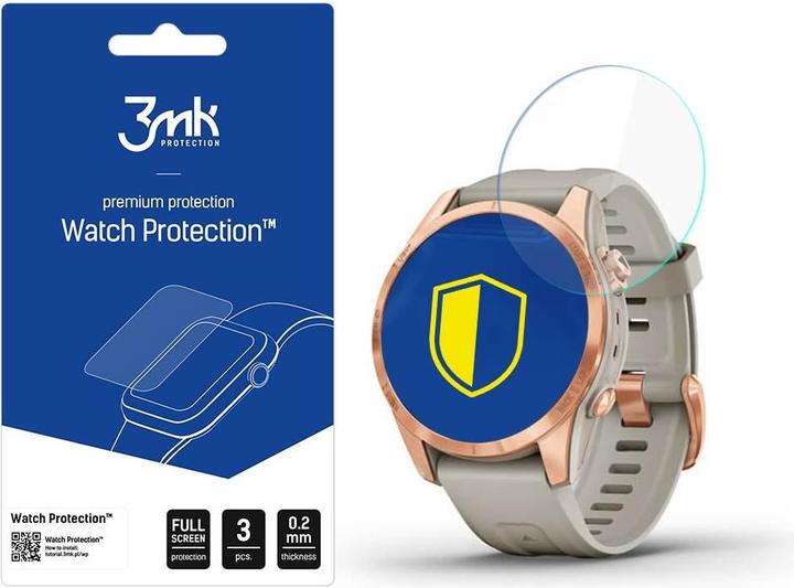 Actual product image 3MK FlexibleGlass Watch Garmin Fenix 7S Pro Solar Szkło Hybrydowe