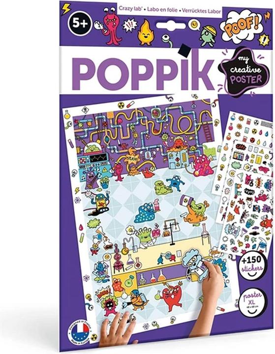 Produktbild Poppik Sticker Kreativ Poster Verrücktes Labor