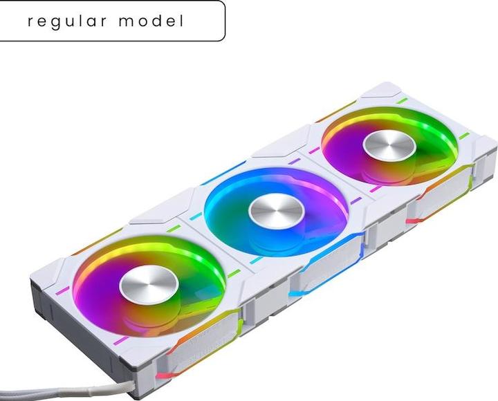 Image du produit Phanteks Ventilateur D-RGB D30 PWM Regular Airflow, 3-pack - 120mm, blanc (120 mm, 3 x)