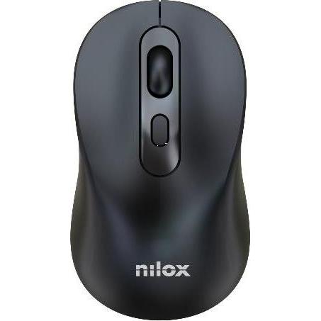 Nilox Mouse Dual-Wirel Recarg Nero, Mouse, Nero