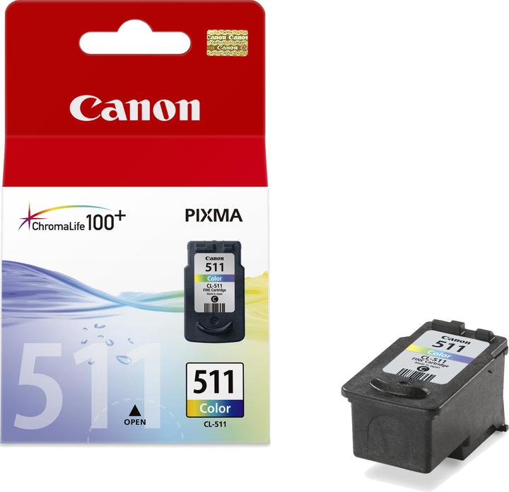 Actual product image Canon CL-511 BLISTER W/O SEC (M, C, Y)