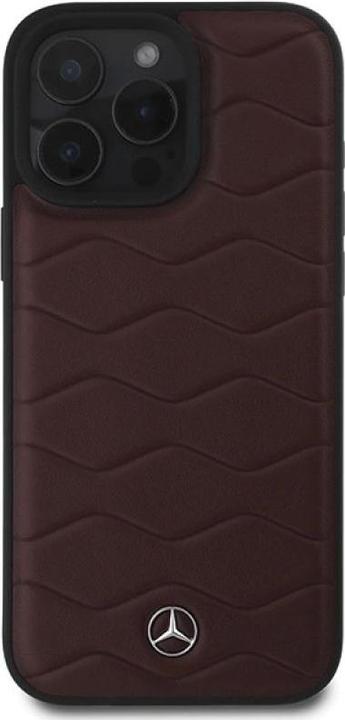 Image du produit Mercedes MEHCP16X23RWRSR iPhone 16 Pro Max 6.9" czerwony/red hardcase MB Waves Leather (Apple iPhone 16 Pro Max)
