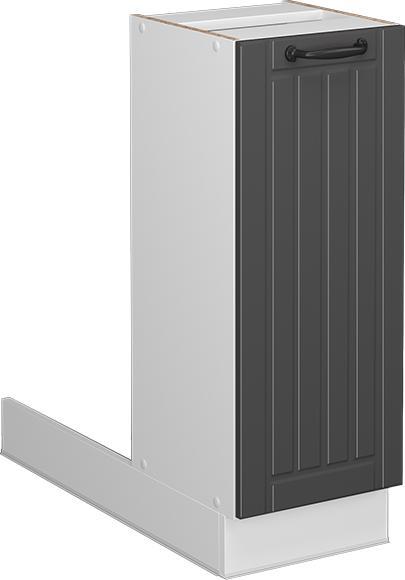 Anthracite country house, Charcoal, White