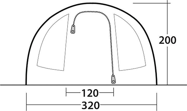 Actual product image Outwell Sky 5 (Tunnel tent, 15.20 kg, 5 persons)