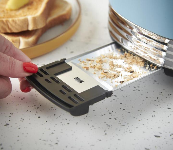 Actual product image Russell Hobbs Hanley Toaster, Retro Blue (28651-56)