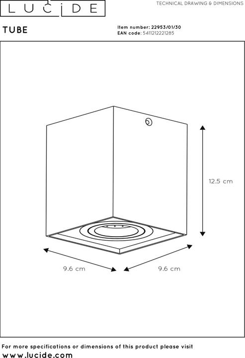 Produktbild Lucide Tube (GU10)