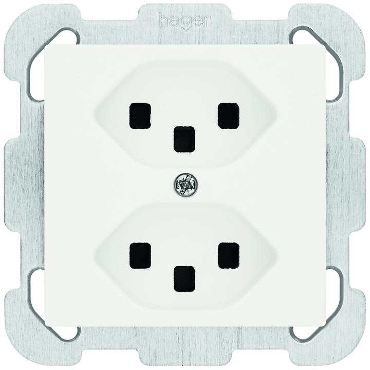 Actual product image Hager KALLYSTO F socket 2xT23 ws
