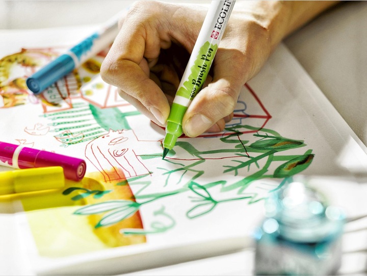 Produktbild Talens Ecoline Brush Pen Set (Mehrfarbig, 10 x)