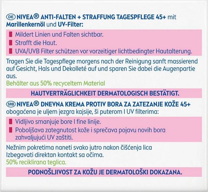 Image du produit NIVEA Anti-Falten (50 ml, Crème de jour, Jusqu'à SPF 10)