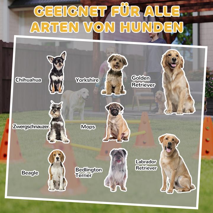 Produktbild PawHut Hund Agility Set Kunststoff Orange (Agility)