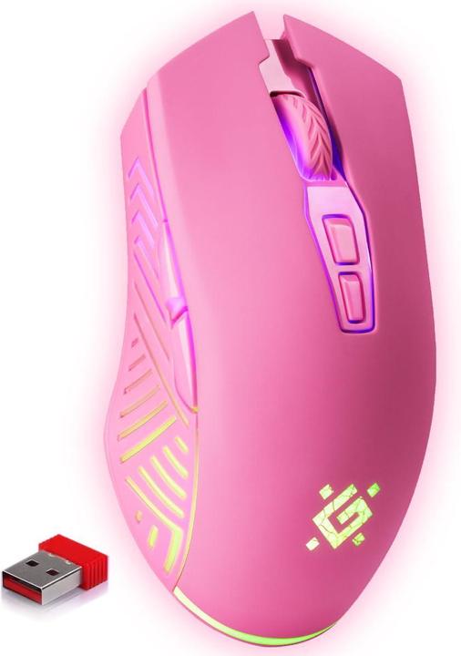Actual product image Defender PANDORA RF 3200DPI 7P Wireless Gaming Mouse, Pink (Wireless)